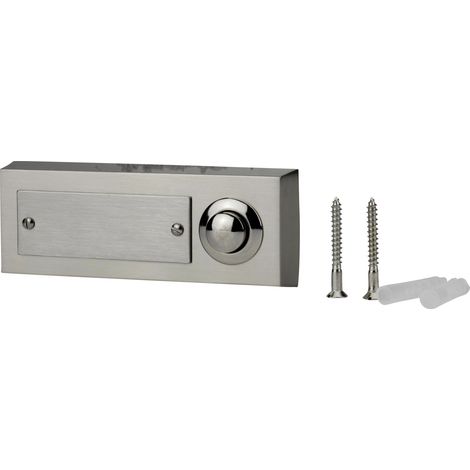Metall-Klingeltaster Türklingel Klingelplatte 1-fach, zinkguss