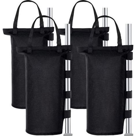 Poids Tonnelle Industrielle 1680D, Jeu de 4 Poids pour Tonnelle, Revêtement Intérieur en PVC, Sac de Sable pour Tonnelle pour Tente Pop-up, Auvent ou Parasol (Un Tube) (1/4)