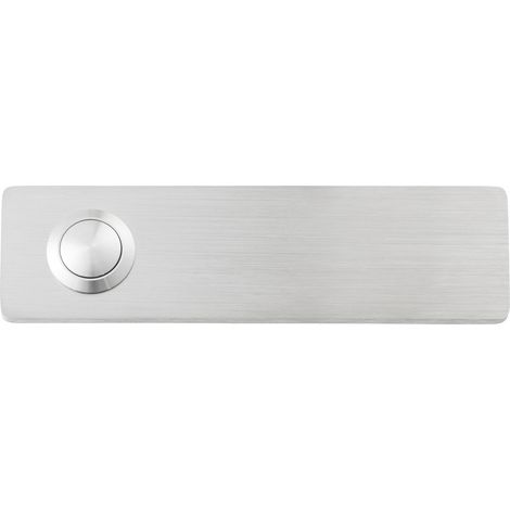 Heidemann Klingeltaster Sylt Edelstahl Klingeltaster 35x125x4mm Klingelkontakt