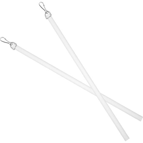 Ensemble de 4 baguettes à rideaux en PVC transparent pour l'ouverture des rideaux (1/5)