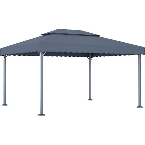 vidaXL Tonnelle 400x300 cm Anthracite Aluminium (1/4)