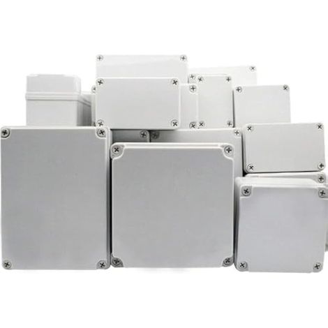 Boîtier de projet, couvercle en plastique ABS IP67, boîte de jonction électronique, boîtier étanche pour instruments de bricolage (1 paquet, 250 x 150 x 100 mm) (1/5)