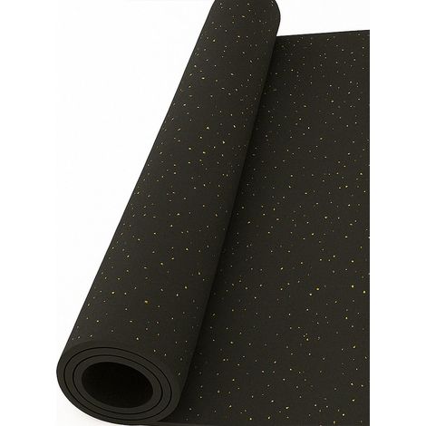 Esterilla de Ejercicio Moteado Amarillo - Fitness especial para Gimnasios  SPORT PREMIUM  Base Negra (1/5)