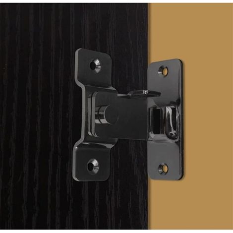 Verrou coulissant à angle droit de 90 degrés, pour porte de fenêtre, fenêtre et armoire - Utilisé pour serrure de porte de loquet de hasp de cintrage (1/4)