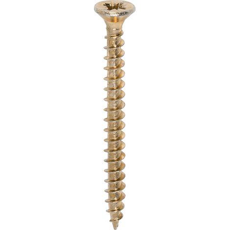 TIMco 4.5 x 50mm Solo Zinc & Yellow Woodscrew Qty 200