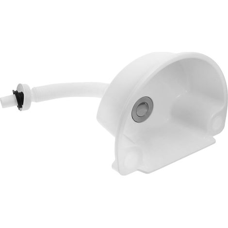 Petit lavabo d angle en plastique blanc installation sans (1/5)