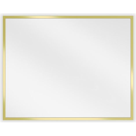 Mexen Loft specchio da bagno rettangolare 50 x 40 cm, cornice dorata - 9852-050-040-000-50 (1/5)