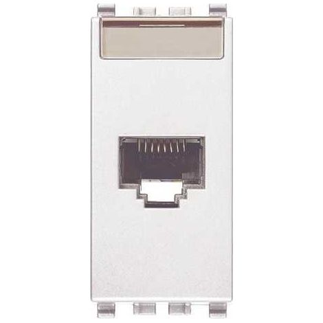Presa RJ45 Netsafe Cat5e UTP bianco Vimar Eikon Bianca 20339.11.B