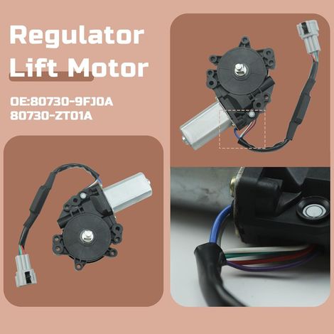 80731-9FJ0A is suitable for the front left window regulator motor of the Nissan Patrol (Titan). (1/4)