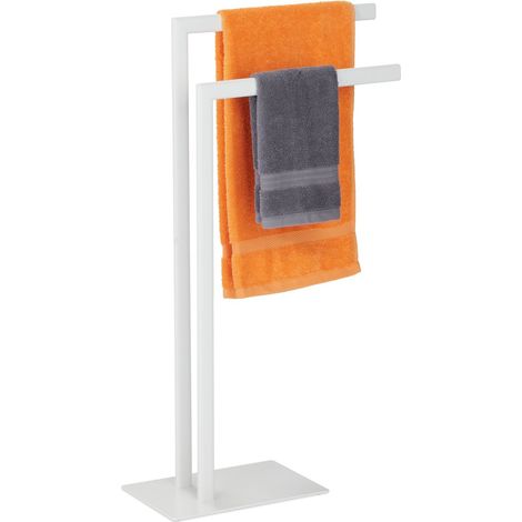 Perchero para toallas, 2 puertas, color blanco