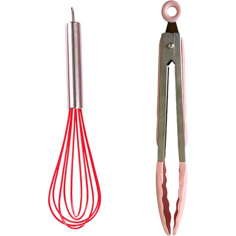 Ustensiles De Cuisine En Silicone - Résistant À La Chaleur Pour Casseroles Antiadhésives - Lot De 2 Pièces (1/5)