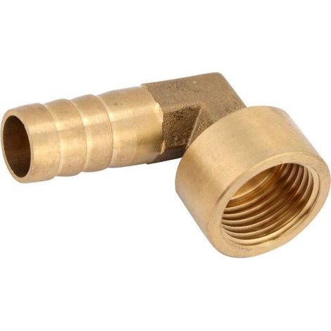 G1/2 Messing-Winkelrohr-Schlauchkupplungsverbinder mit Innengewinde (14 mm) (1/5)