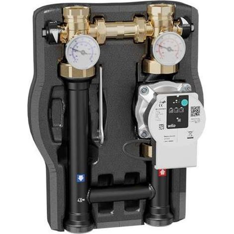 Gruppo di distribuzione diretta per impianti di riscaldamento e condizionamento, DN 32 Caleffi 165641HE4  Nero