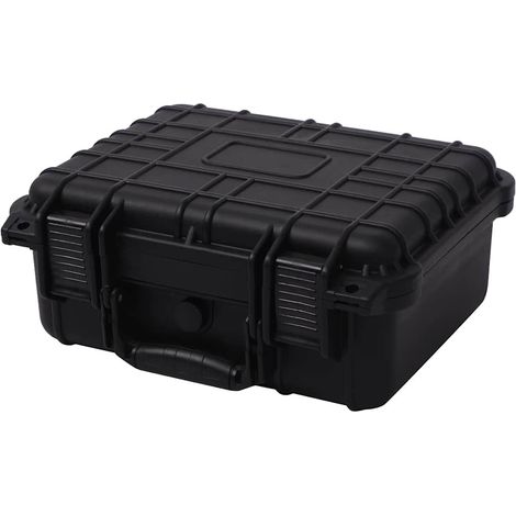 Boîte de protection pour équipement, 3 inserts en mousse, noir, 35 x 29,5 x 15 cm - PANGIVO (1/5)