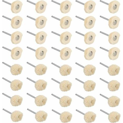 Polierscheiben aus Baumwolle, Polierpad zum Reinigen von Schmuck, Halsketten, Ohrringen, Armbändern und Metall- und Marmoroberflächen, Polierwerkzeuge für Heimschmuck, 40 Stück –