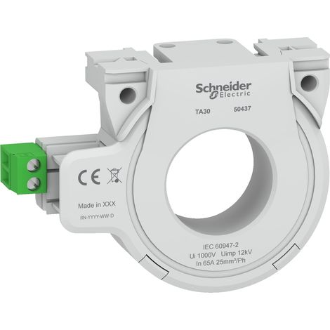 Toroide chiuso per protezione corrente residua TA - Ø 30 mm - 50437