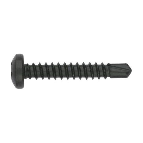 (3,5X9,5) TORNILLO AUTOTALADRANTE DE CABEZA ALOMADA Y HUELLA PH CINCADO NEGRO. HUELLA PH(100U) - INDEX