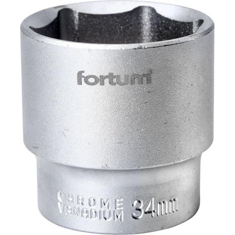 Llave de vaso FORTUM de 1/2", 34 mm, L 44 mm 4700434