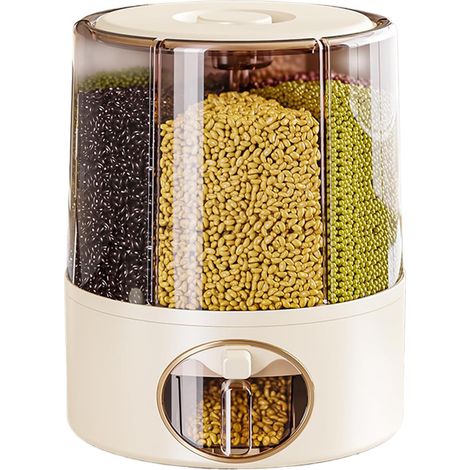 Récipient à Riz - Seau Tournant pour Riz - Grade Alimentaire (1/5)
