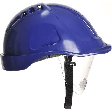 Elmetto da Lavoro Endurance con Visiera Blue Royal Unica (1/2)