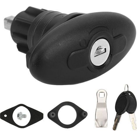Serrure de porte de cabine de camping-car 30mm – Alliage de zinc et nylon – Épaisseur de porte 1-35mm – Mécanisme de déverrouillage simple (1/5)