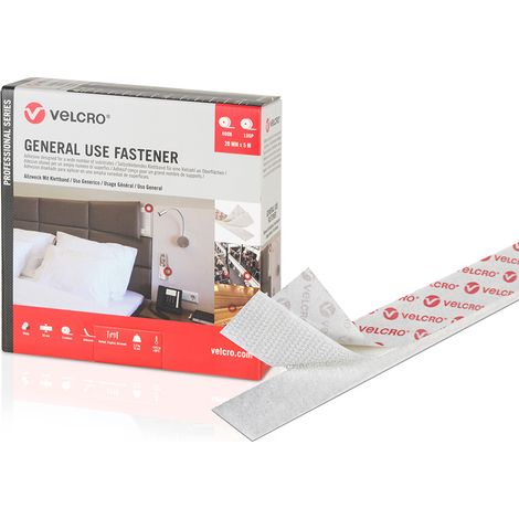 Nastro adesivo Velcro nero 50 mm x 5 m biadesivo
