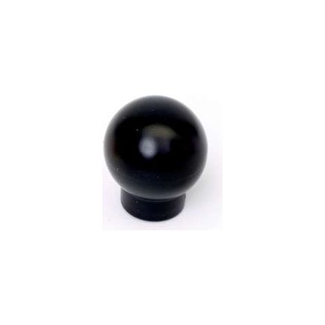 Pomolo sfera  in plastica nera 20 mm