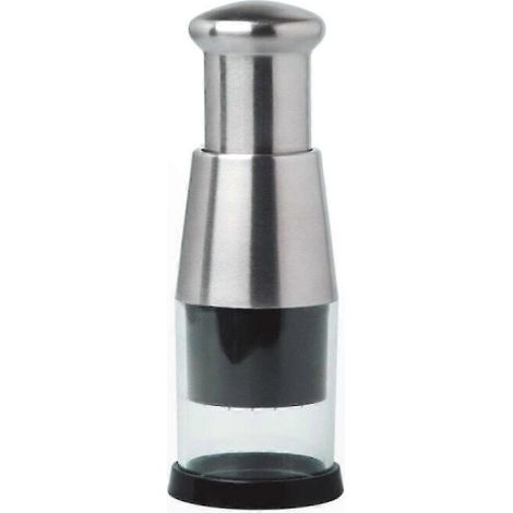 Knoblauchpresse aus Edelstahl 304, robuste manuelle Knoblauchpresse, praktischer Zerkleinerer und Hobel zum mühelosen Zerkleinern und Schneiden von Knoblauch, langlebiges Küchengerät. (1/5)
