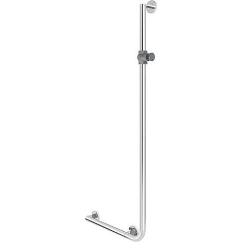 Poignée coudée Hewi Système 900 avec support. Support de douchette 450x1250mm, gauche