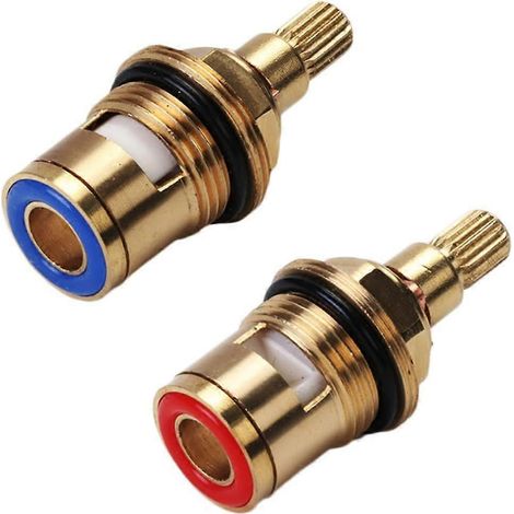 Keramikscheibenkopf, Paar universeller Ersatz-Keramikkartuschen für Wasserhähne, 1/2"-Vierteldrehung, 20 Kerben x 51 mm