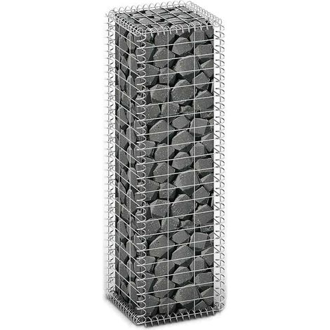 Gabbione in Rete di Acciaio Galvanizzato 100x30x30cm Recinzione Orto da Giardino (1/5)