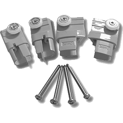 Cuscinetti più Supporti Silver per box doccia Novellini Lunes