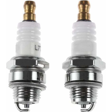 UlisemBougie d'allumage l7t de Tronçonneuse et Débroussailleuse pour Moteur à Deux Temps,430/520 Accessoires Bougie,Accessoires pour scie à chaîne Husqvarna,2pcs (1/4)