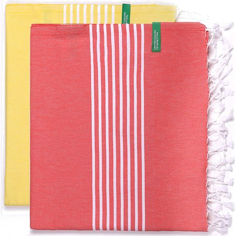 SET 2 TOALLAS BENETTON HAMMAN 80X165CM 170GSM 100%ALGODON CASA BENETTON