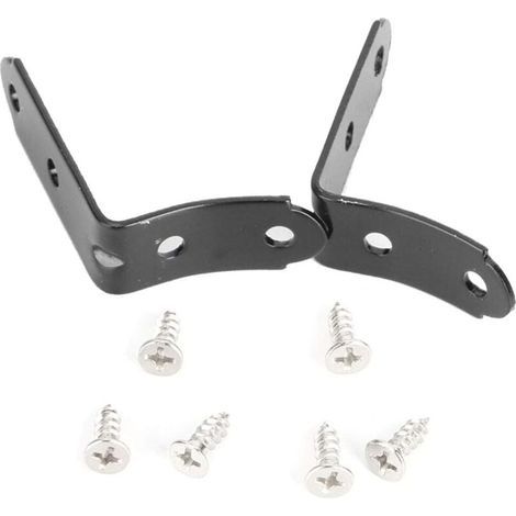 Scharnierreparaturset, Reparaturset für die Scharnierhalterung aus Eisen zur Befestigung des Handschuhfachdeckels bei A4, S4, B6 und B7, schwarz (1/5)