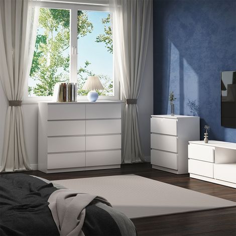 Kommode Calisto, Weiß, 120 x 101.5 cm, Vicco