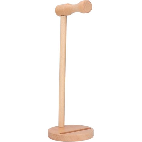 Support de casque en bois de hêtre, support amovible pour casque audio, idéal pour la maison ou le bureau. (1/5)