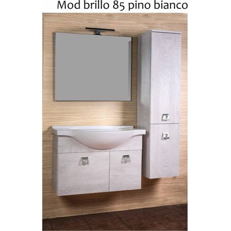 MOBILE BAGNO BRILLO 85 SOSP. PINO BIANCO