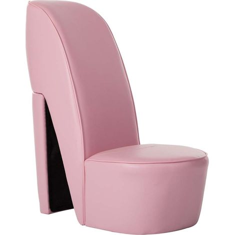 Stuhl in Stöckelschuh-Form Rosa Kunstleder vidaXL (1/5)