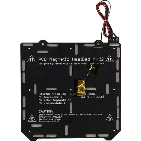 Plaque magnétique chauffante lit imprimante 3D pour Prusa MK52 MK2.5 MK3 MK3S MK3S+ surface construction sans aimant (1/4)