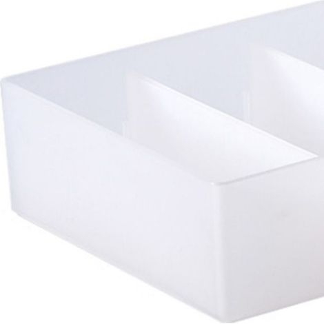Organisateur de Tiroir - 4 Compartiments - Cloison Ajustable - Pour Bureau Cuisine Chambre - 1 Pièce (1/5)