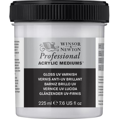 Winsor & Newton - Vernice acrilica lucida, resistente ai raggi UV, 225 ml