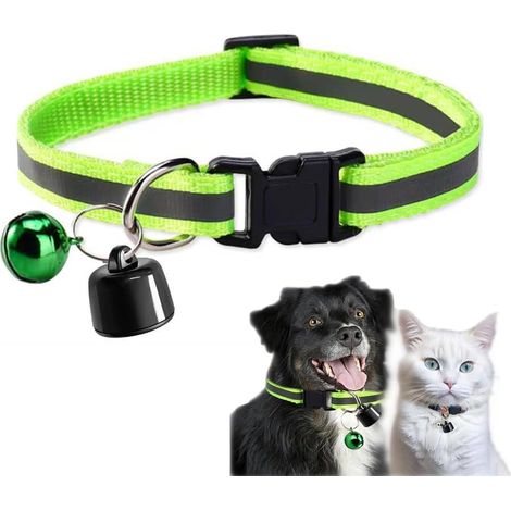 Collier Traceur GPS pour Chat et Chien, GPS Tracker for Cats Dogs,Mini Traceur Étanche pour Animaux, Suivi Mondial, Compatible iOS et Android, en Temps Réel, Localisation Intelligente (Vert)