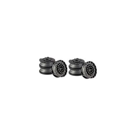 Lot de 6 bobines de fil pour coupe-bordure Bosch ART 23 SL/ART 26 SL, bobine de rechange en nylon (F016800569+F016800385), diamètre : 1,65 mm, 4,9 m (1/4)