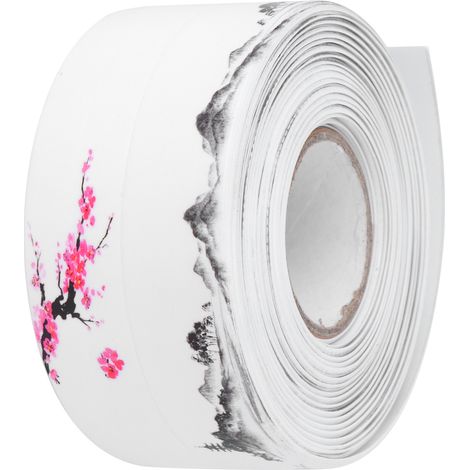 Bande d'étanchéité autocollante imperméable en PVC acrylique pour salle de bain et cuisine (1/5)