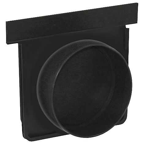 Naissance fond noir pour caniveau PP PRATIKO EASY série 130 - droite et gauche sortie Ø110-75 - First Plast