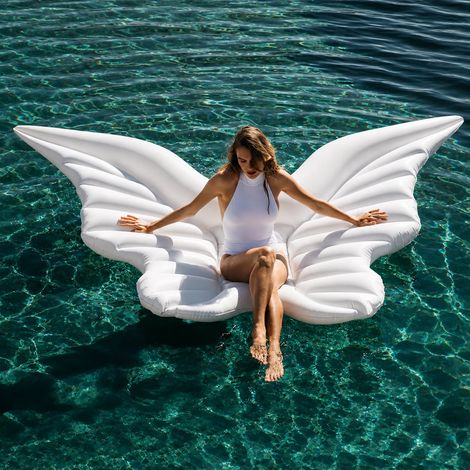 Shine Home Bouée Gonflable Papillon Géante XXL 230x210cm, Matelas de Piscine Luxe & Lounge pour Adulte (1/5)