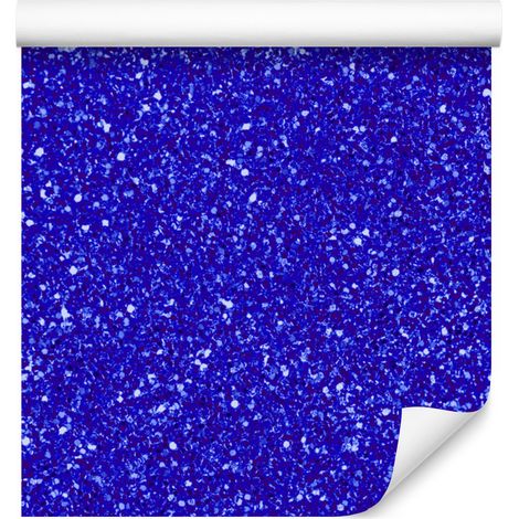 Papier peint à paillettes bleues et violettes, fond bleu pour salon et chambre 50x1000 cm (1/5)