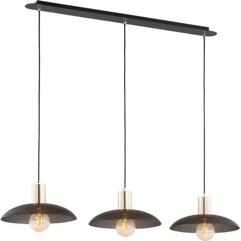 Lampada a Sospensione Spirit, Acciaio verniciato a polvere, Nero, 90x100x30 cm