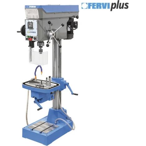 Perceuse a colonne pour metaux avec entrainement par courroie 400v Fervi t072 (1/4)